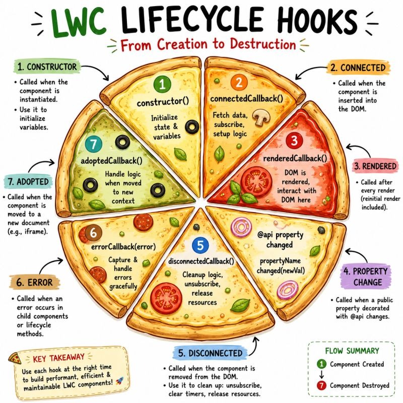 LWC Lifecycle Hooks Explained: Complete Guide with Interview Questions & Examples (2026)